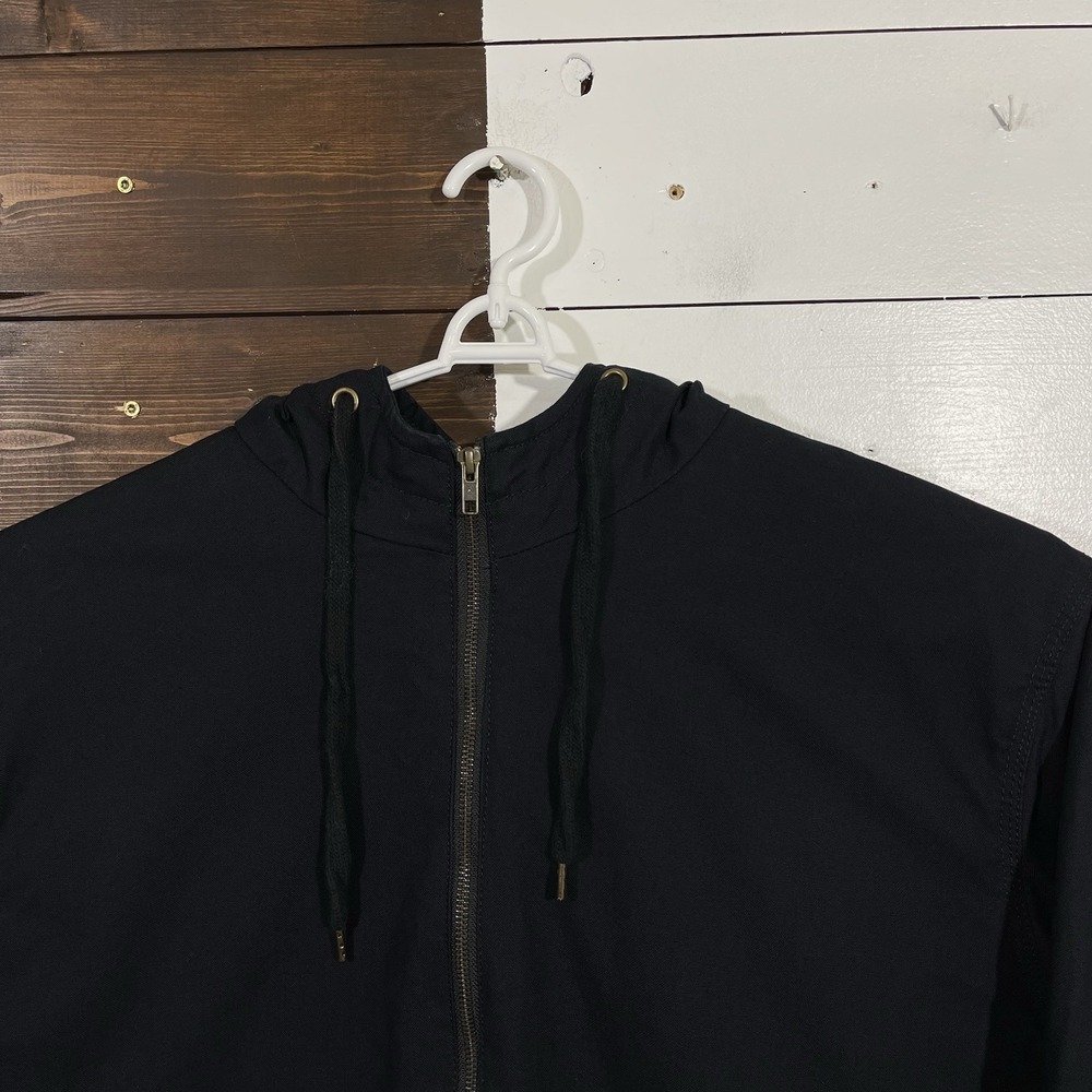 Boulder Creek Trading‎ Company Black Canvas Hooded Jacket - Picture 4 of 8